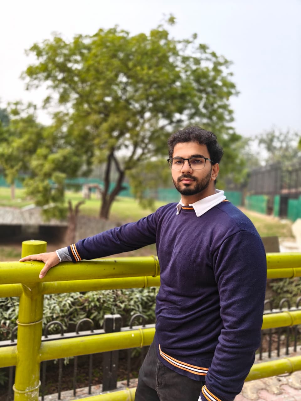 Birthday boy at a park
